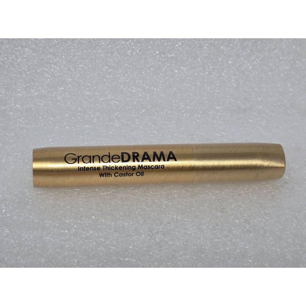 GrandeDRAMA Intense Thickening Mascara With Castor Oil 0.32 Oz Gold Tube